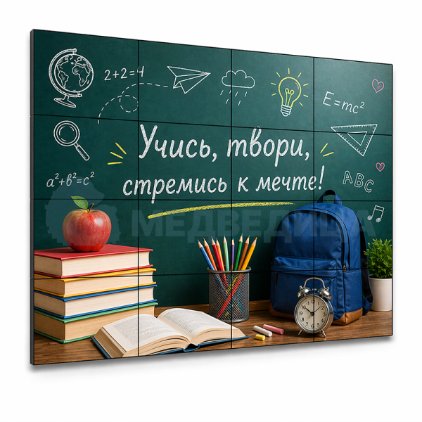 Видеостена 4х4, шов 3,5 мм